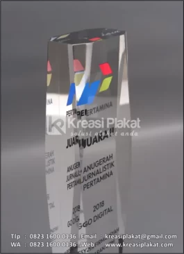 PA113 Plakat Akrilik Anugerah Jurnalistik Pertamina