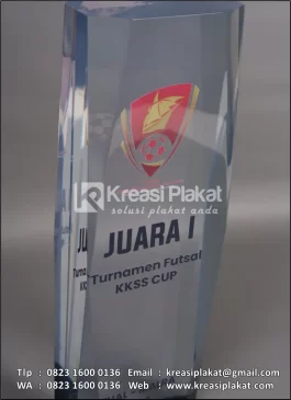PA133 Plakat Akrilik Juara Turnamen Futsal KKSS Cup